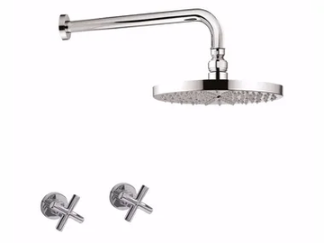 G3 - F7615WB-25 - 3 hole shower tap with overhead shower by Rubinetteria Giulini - view 2